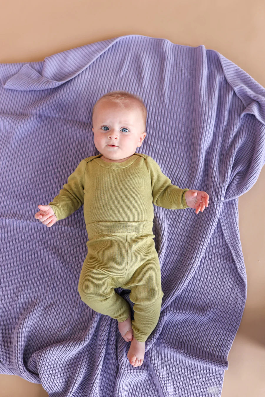 Organic Ribbed Essential Bodysuit - Sage