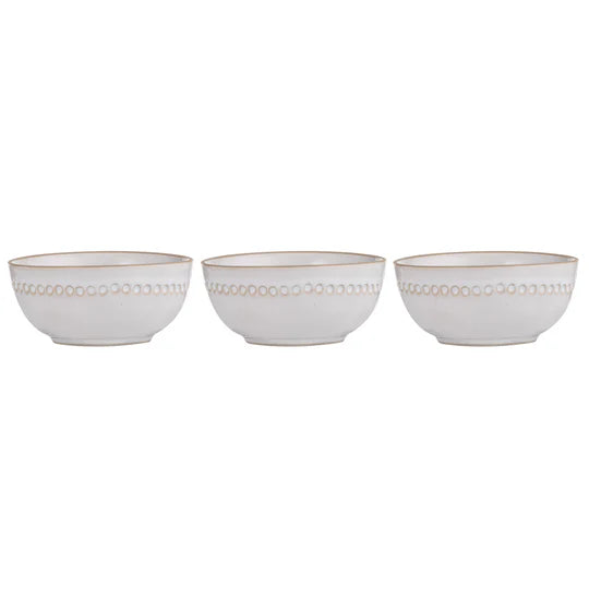 Cameo Ivory 3pk Dip Bowl