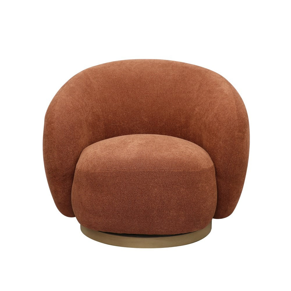 Aran Swivel Chair - Rust