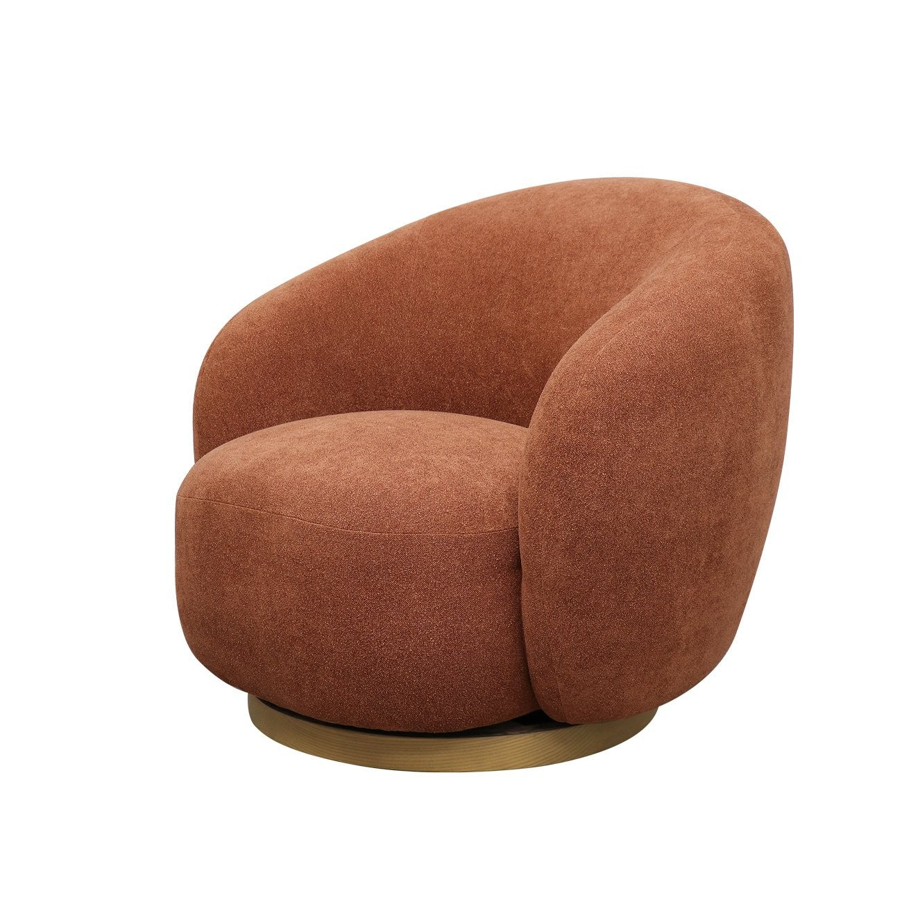 Aran Swivel Chair - Rust