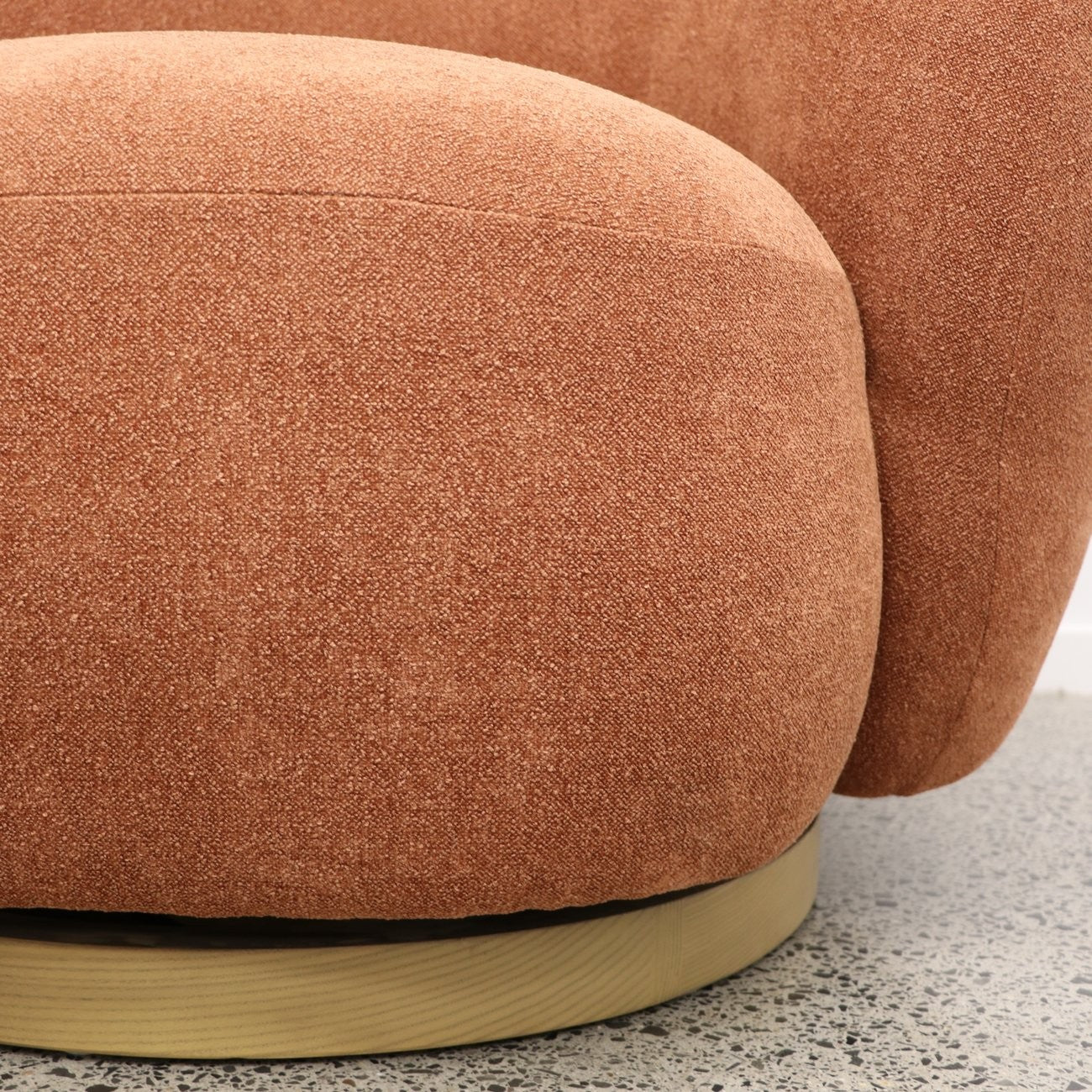 Aran Swivel Chair - Rust