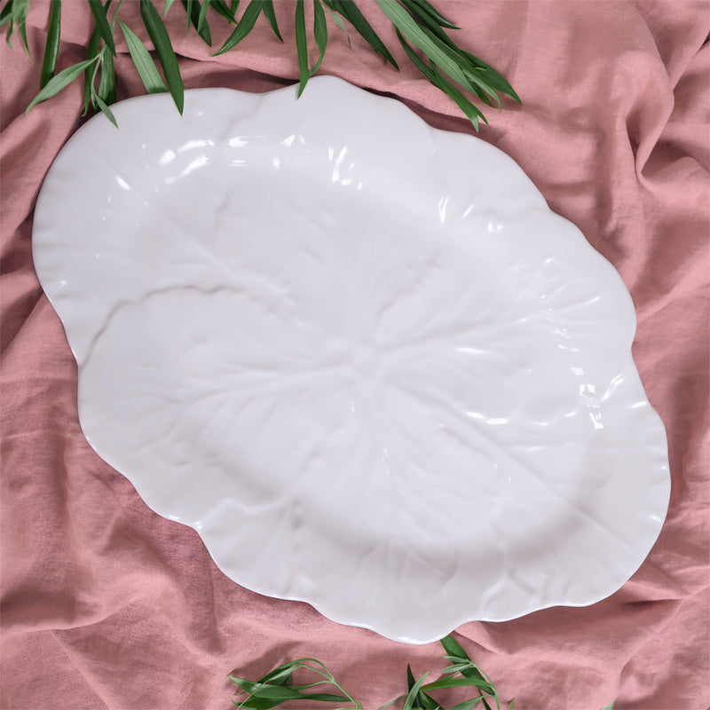 Melamine Cabbage Round Platter 40cm