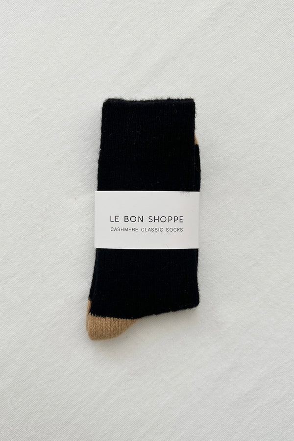 CLASSIC CASHMERE SOCKS - BLACK