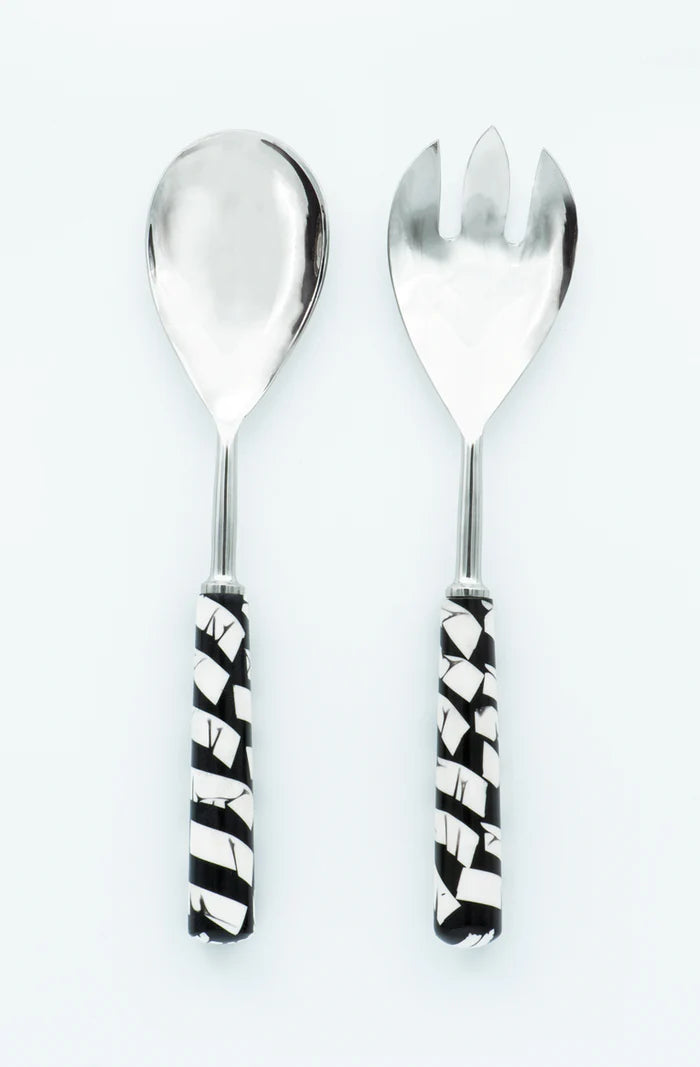 Salad Servers Set - Black