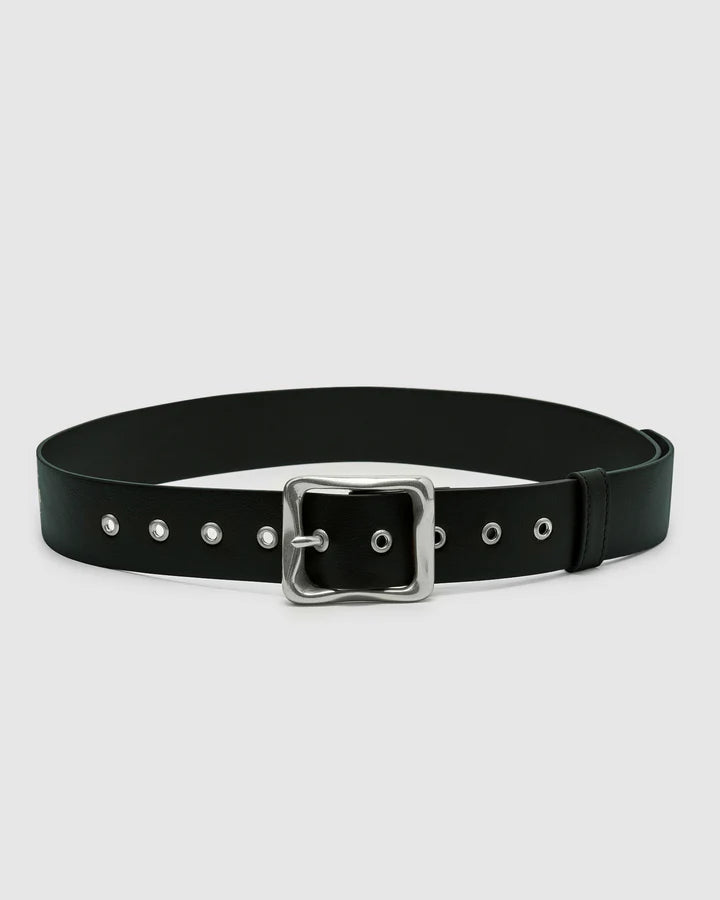 Everyday Buckle Belt - Black/ Silver