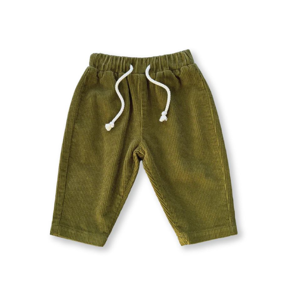 Organic Cord Pant - Herb