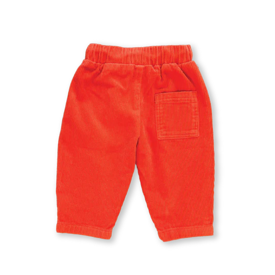 Organic Cord Pant - Tomato