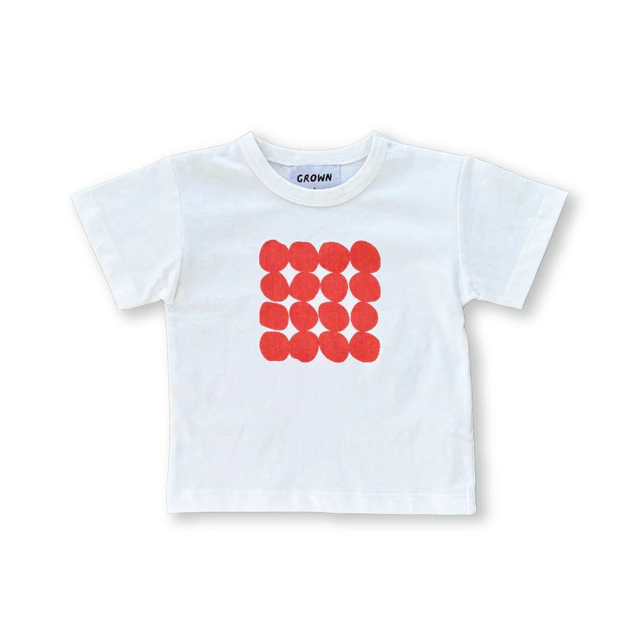 Organic Pebble Tee - Tomato