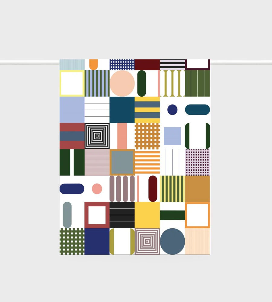 Tea Towel | Abstract Squares