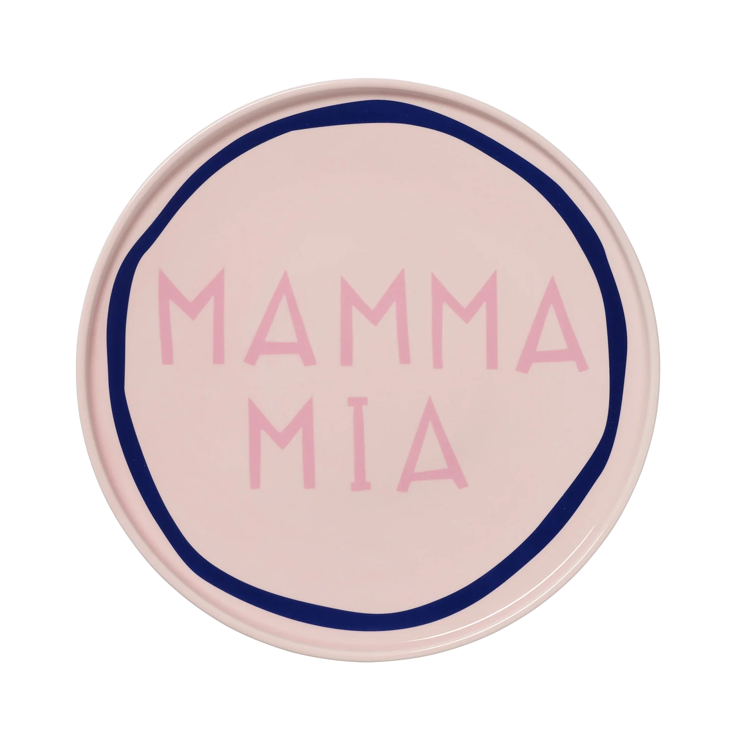 Pink Mamma Mia Plate