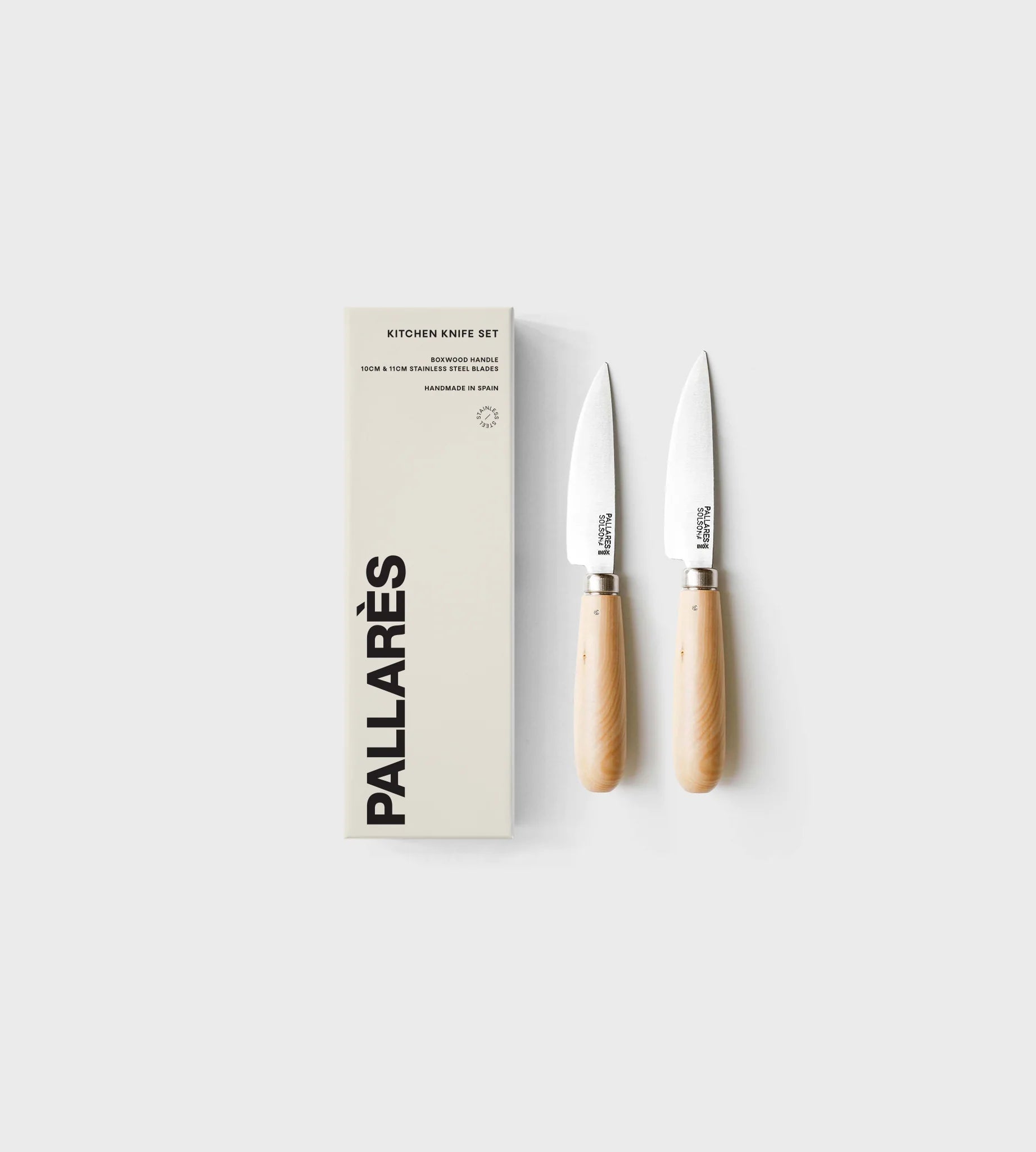 Pallares Kitchen Knife Set Stainless - 10cm & 11cm