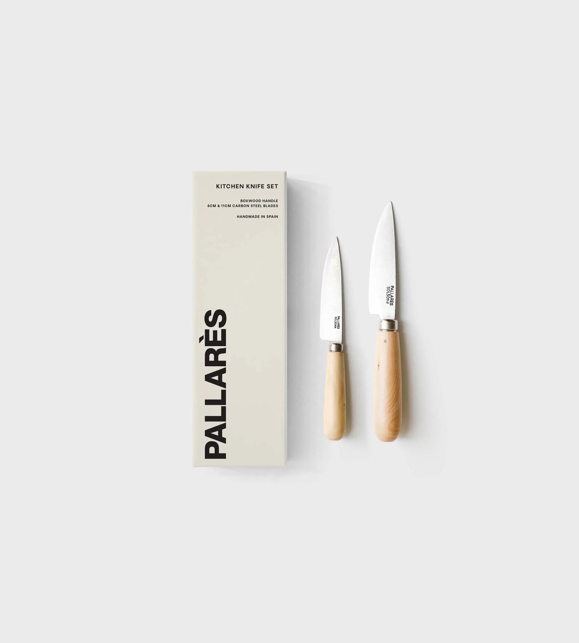 Pallares Kitchen Knife Set Carbon - 8cm & 11cm