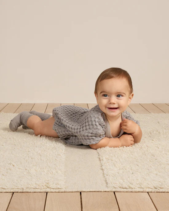 Relaxed Bubble Romper - Dusty Blue