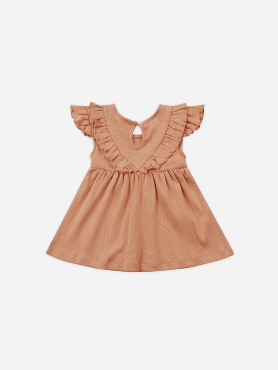 Sleeveless Ruffle Dress - Melon