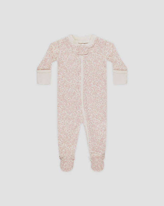 Zip Longsleeve Sleeper Footie - Pink Blossom