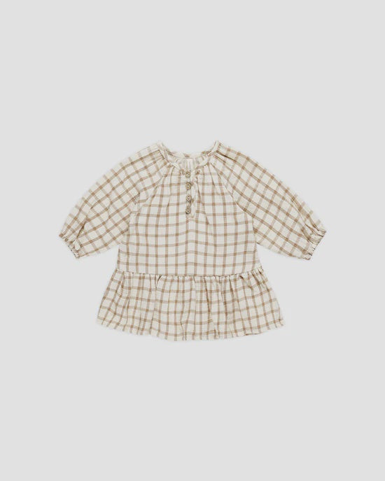 Lany Dress - Cinnamon Plaid