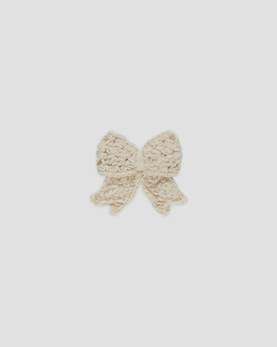 Crochet Bow - Natural