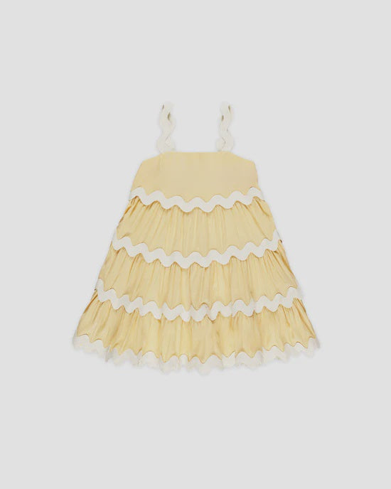 Ric Rac Dress - Yellow