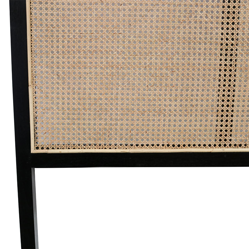 Unison Rattan Headboard - Black Rattan