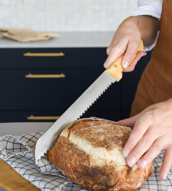 Pallarès Bread Knife Box Wood 25cm Stainless Steel