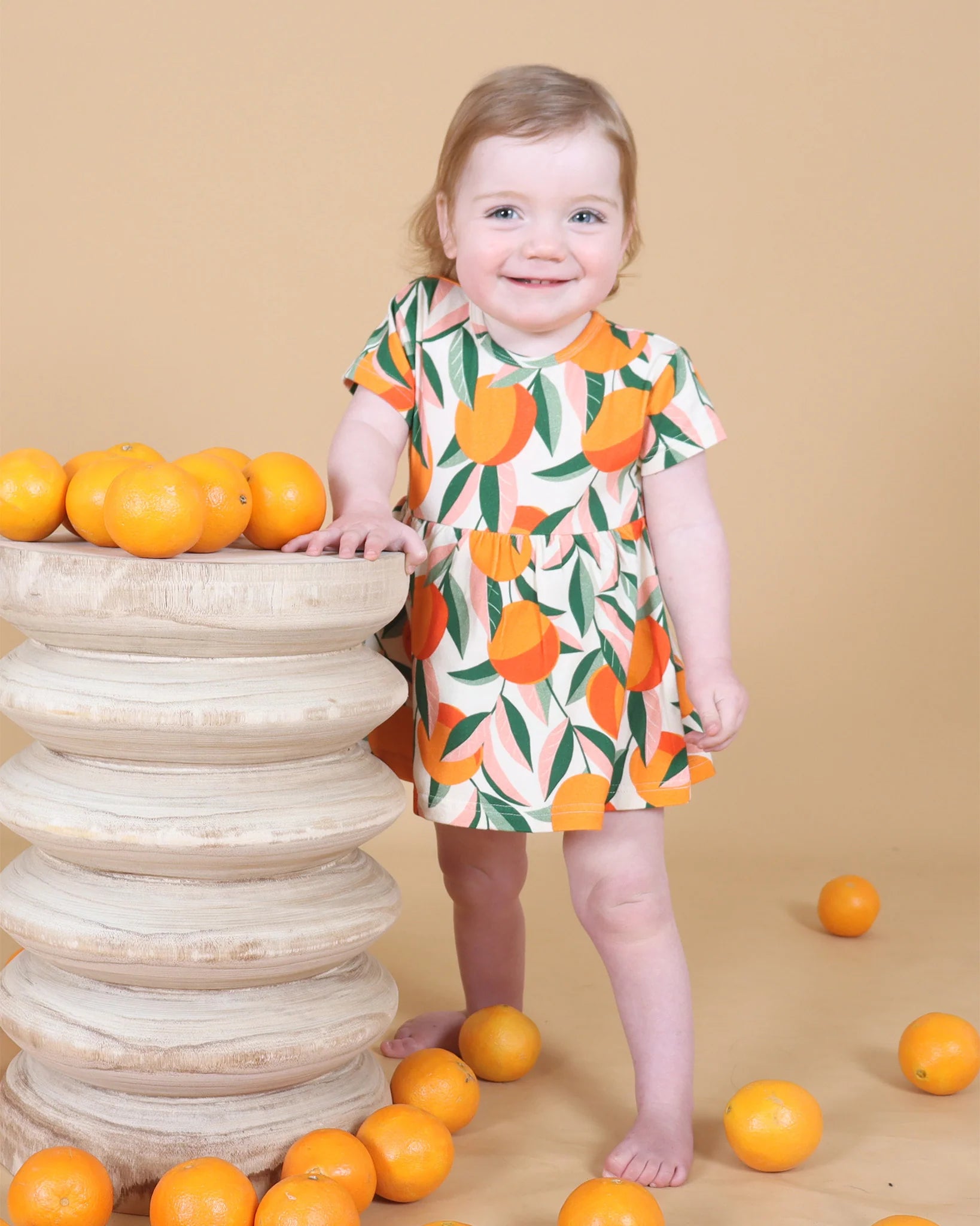 Orange Grove All-In-One Dress