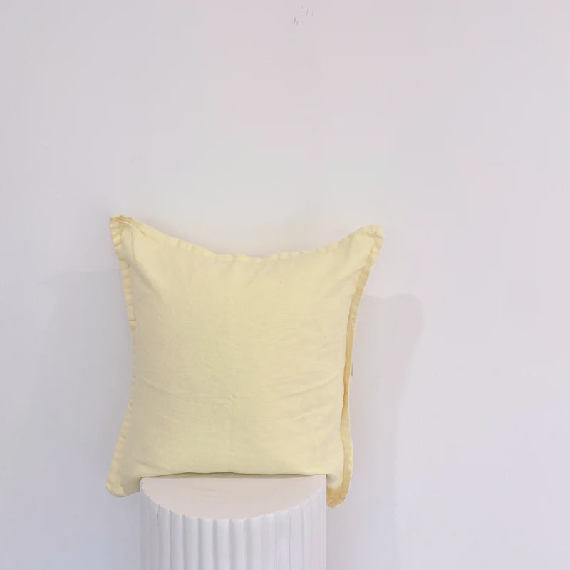 BELGIUM LINEN CUSHION -  LEMONCELLO