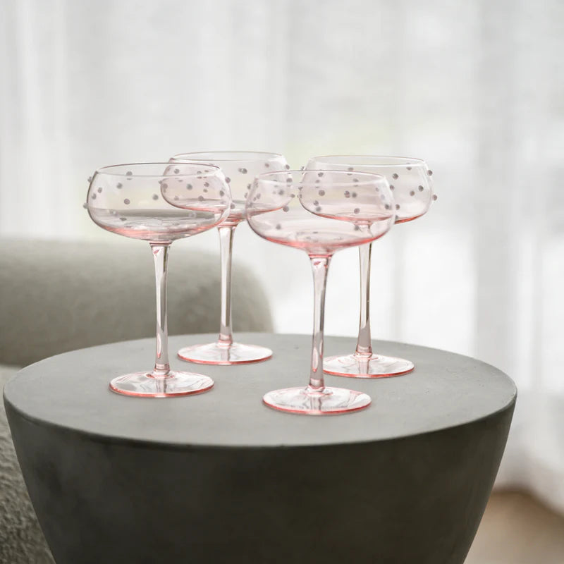 The Perfect Pearl Coupe- Set of 4 - Blush