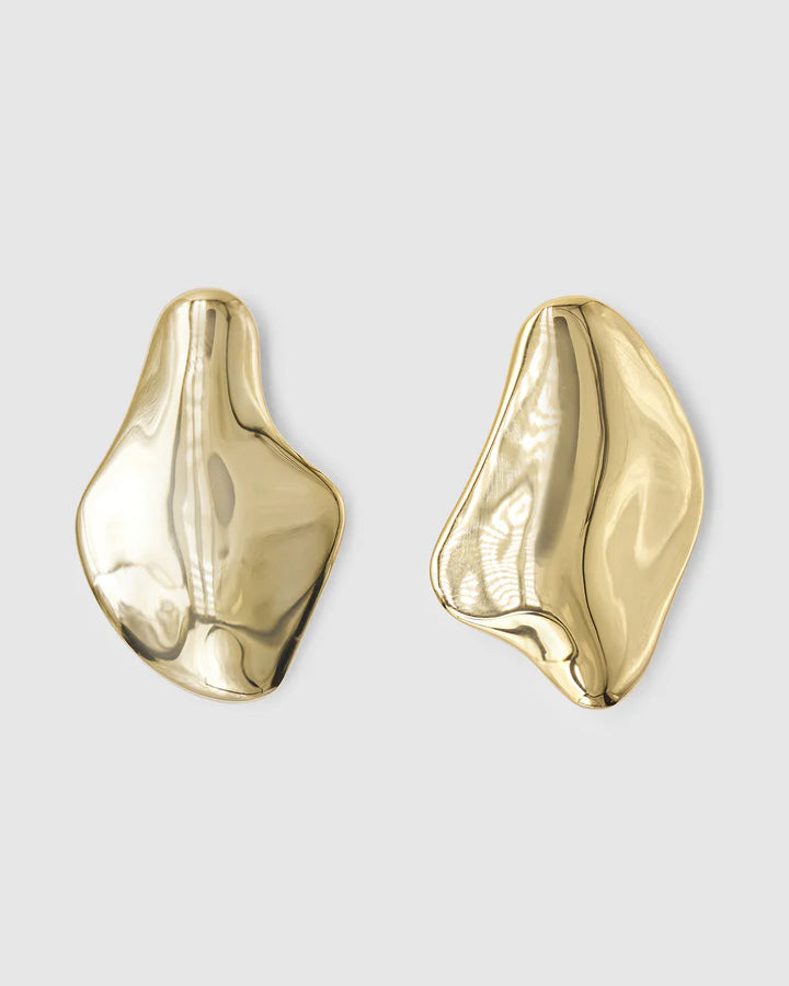Val Stud Earrings - Large GOLD
