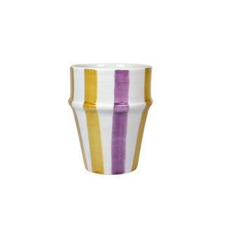 BELDI CUP OURIKA LILAC/GOLD CERAMIC CUP