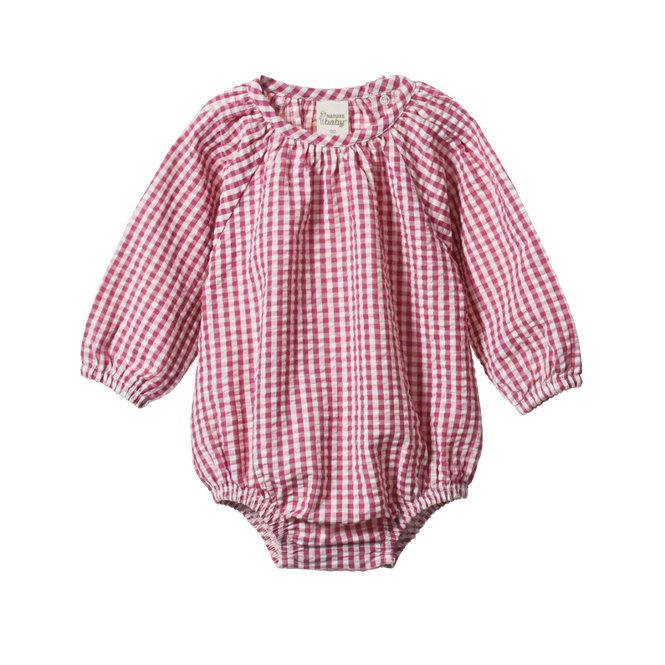 Meadow Bodysuit Gingham - Jam Check