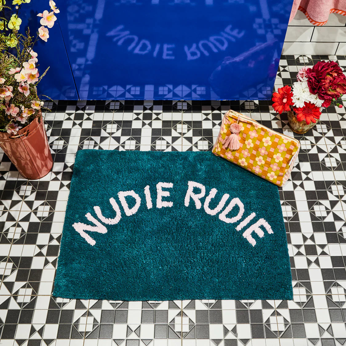 Tula Nudie Bath Mat - Peacock